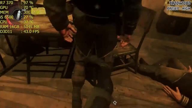 Dishonored 2 - R7 370 | Test / Gameplay - High - 1080p смотреть онлайн