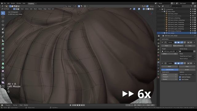 13 - Timelapse - Hair Retopology смотреть онлайн