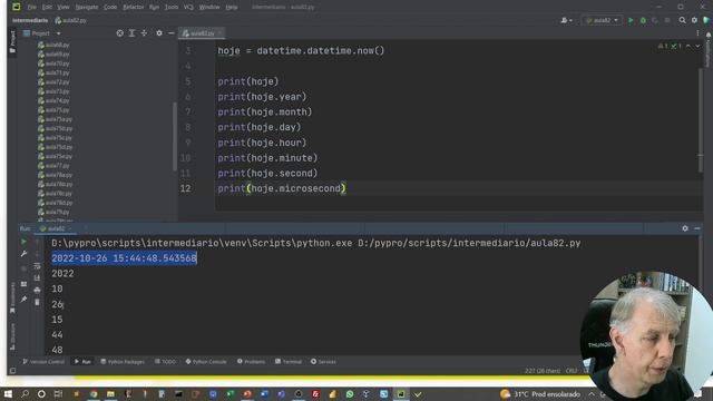 Aula82 - Módulo05 - Trilha: Intermediário em Python - Manipulando Data e Hora смотреть онлайн