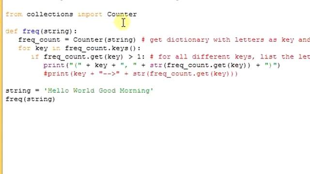 Python Tutorial 8: Program to find the frequency of character in string using Python смотреть онлайн