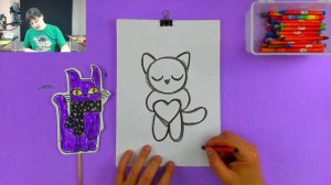 Рисуем КОШЕК ? РыбаКит папа рисует