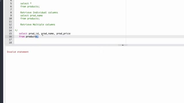 ORACLE SQL 2 - SELECT STATEMENT смотреть онлайн