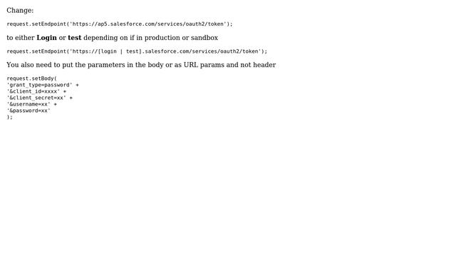 Salesforce: {"error":"unsupported_grant_type","error_description":"grant type not supported"} смотреть онлайн