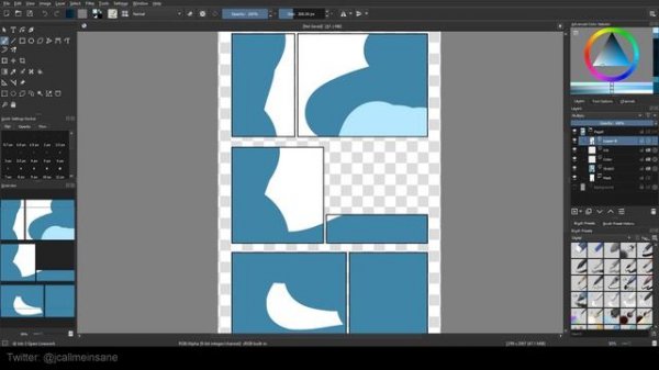 Krita Tutorial 4.1+: Creating Comic Panels!