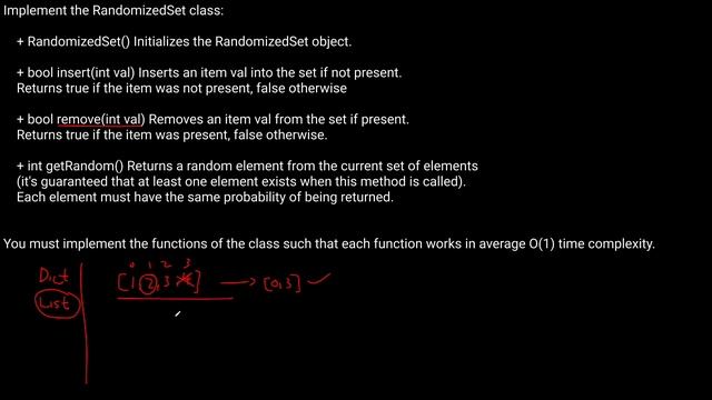 INSERT/DELETE/GETRANDOM() O(1) | PYTHON | LEETCODE # 380 смотреть онлайн