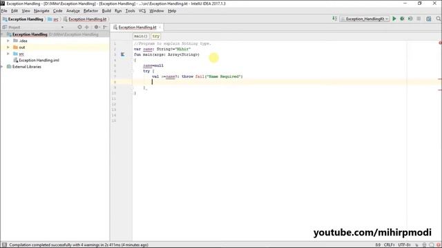 #195 Kotlin Tutorial | Nothing Type смотреть онлайн