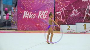 художественная гимнастика дети Шинкова Валерия 2014г. 6 лет обруч