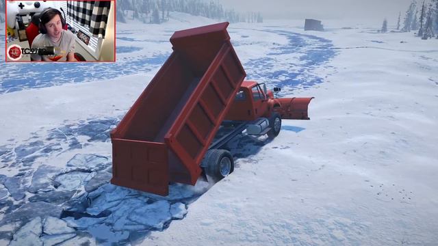 SnowRunner: Semi Truck WRECKED On The ICE ROAD! Heavy Rotator Recovery!! смотреть онлайн