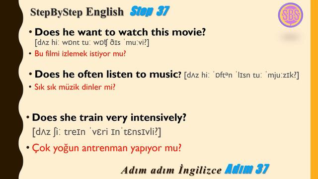 Geniş Zaman (Soru)-Present Simple Questions (Adım 37) смотреть онлайн