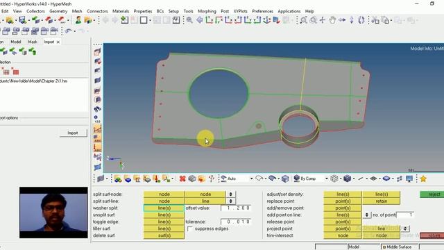 #04-How to do Surface edit| Quick edit| Mask/Hide -hypermesh 14.0 (student version) смотреть онлайн