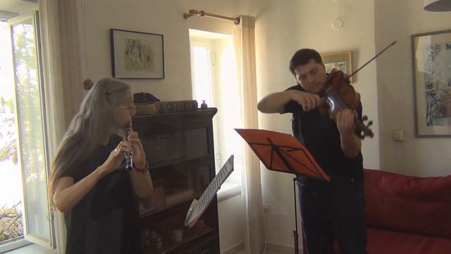 F. A. Hoffmeister, Duet no. 2 in D major (1790) Idit Shemer - flute, Netanel Pollak - viola смотреть онлайн