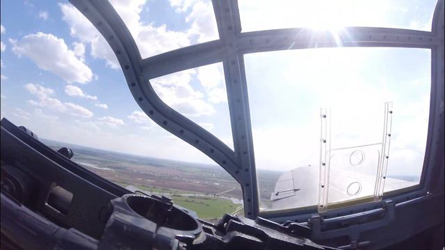 Тестовые полеты Ил-2 в Раменском. IL-2 test flight, gunner view. смотреть онлайн