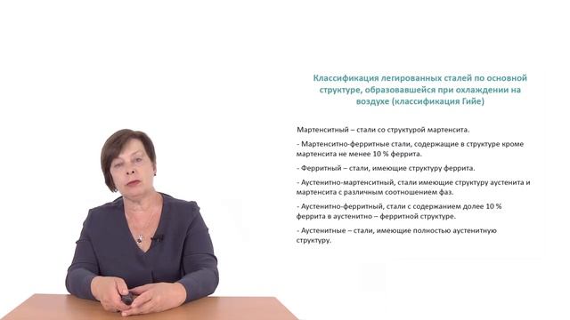 Видеолекция 8.2. Классификация легированных сталей смотреть онлайн