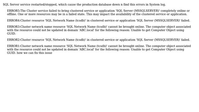 The Cluster service failed to bring clustered service смотреть онлайн