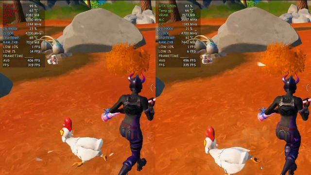 Fortnite | RX 570 vs GTX 1050 ti | performance Settings 1080p смотреть онлайн