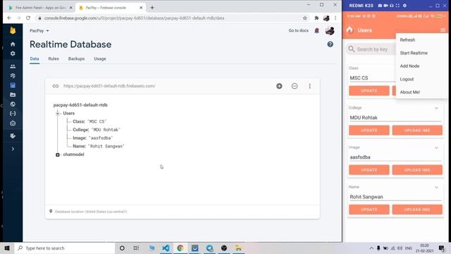 Firebase Admin App to manage your Firebase Realtime Database from your Phone смотреть онлайн