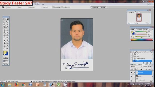 How to Combine Photo and Signature with Photoshop || How to Reduce Photo Size смотреть онлайн