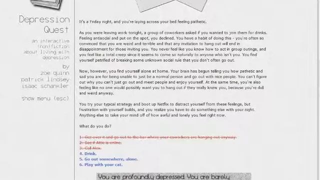 Depression Quest - I didn't follow my own rule [Part 6] смотреть онлайн