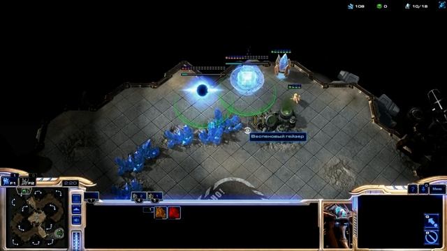 StarCraft II: Heart of the Swarm - Тактика за протоссов (прокси гейт vs ИИ Экс) (для бронзовой лиги смотреть онлайн