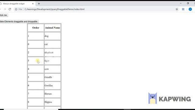HTML 5 Drag and Drop using jquery's draggable смотреть онлайн