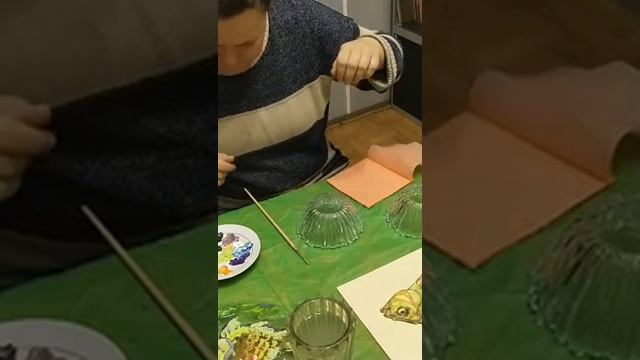 Мастер - класс декор стеклянной тарелки смотреть онлайн