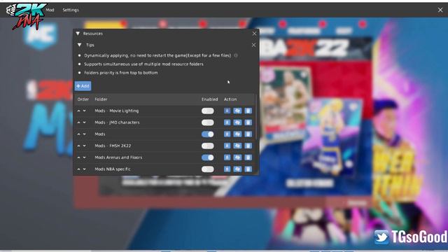 Disable Individual Mod folders/ packs on NBA 2K22 PC using Looyhs Hook Menu GUI - Tutorial смотреть онлайн