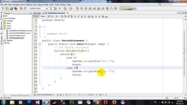 Use Switch Statement in Java Netbeans смотреть онлайн