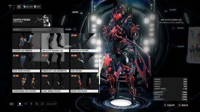 Warframe saryn prime fashion frame смотреть онлайн