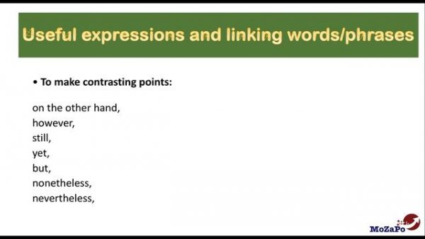 How to Write a ""For and Against Essay"" ---Tips and Phrases