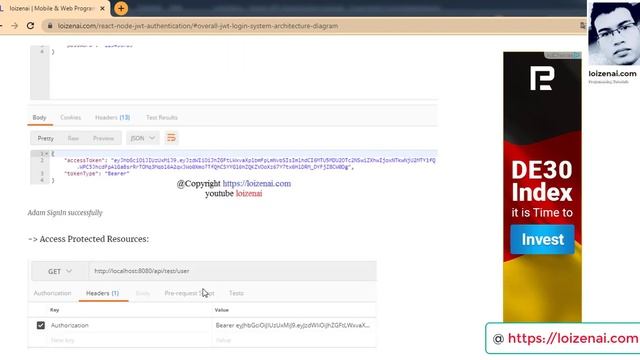 React Node Jwt Authentication without Redux – using LocalStorage and Axios смотреть онлайн