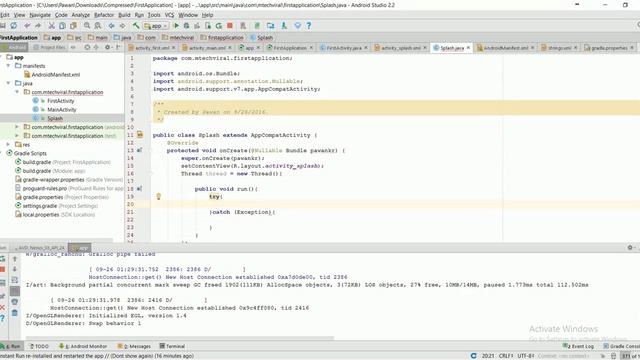 Android App Tutorial 9 : Working with threads смотреть онлайн