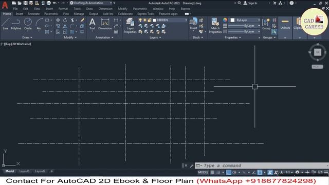 AutoCAD LINE TYPE Problems & Solution | Hidden Lines Center Lines Not SHOWING | AutoCAD Beginners смотреть онлайн