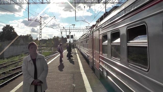 Электропоезд ЭД4М-0448 станция Дорохово смотреть онлайн