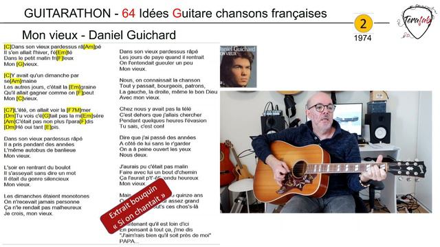 64 idées Guitare Chansons françaises [Guitare facile Terafab] смотреть онлайн