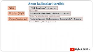 Azon aytishni o'rganamiz! Азан. Azan.