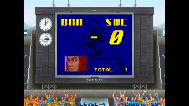 Pleasure Goal: 5 on 5 Mini Soccer (フットサル: 5オン5ミニサッカー). [Arcade - Saurus, SNK]. BRAZIL. 1CC. 60Fps. смотреть онлайн