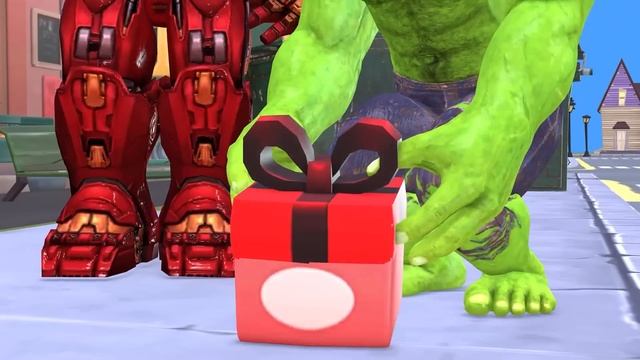 Nick's Brother Transform Red Hulk Six Hand Vs Ice Cream Hulk Three Heads Saves Baby - Scary Teacher смотреть онлайн