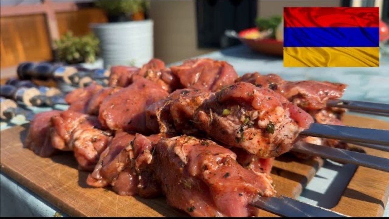 АРМЯНСКИЙ ШАШЛЫК . ШАШЛЫК ИЗ СВИНИНЫ . АРМЯНСКИЕ ЗАКУСКИ смотреть онлайн