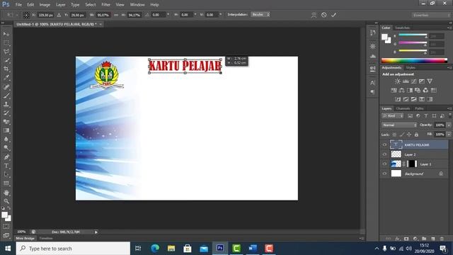 Cara Design Kartu Pelajar dengan Adobe Photoshop CS 6 смотреть онлайн