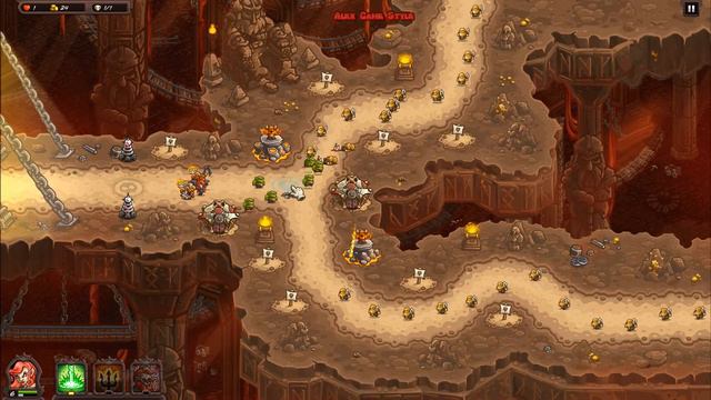 Kingdom Rush Vengeance Corridors of the Old City Iron Hero Margosa (Level 2) смотреть онлайн
