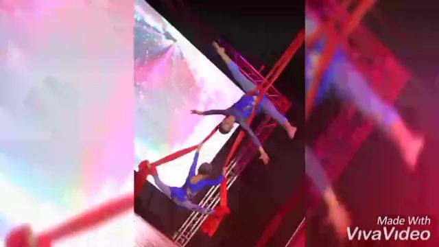 Воздушно акработический эквилибр на полотнах. смотреть онлайн