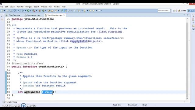Java 8 Comparator’s comparingInt() method смотреть онлайн