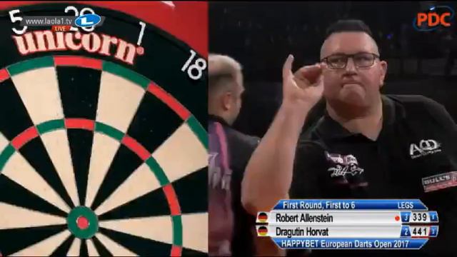 2017 European Darts Open Round 1 Allenstein vs Horvat смотреть онлайн