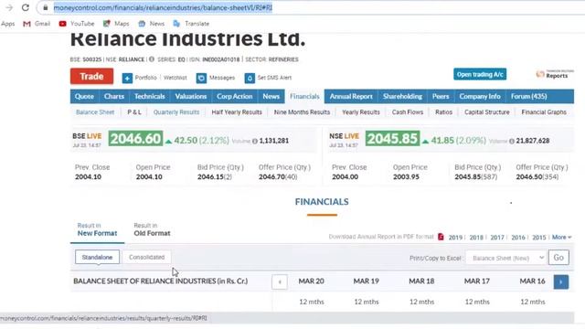 How to import Financial data from Moneycontrol in Excel ? - Explained in Hindi смотреть онлайн