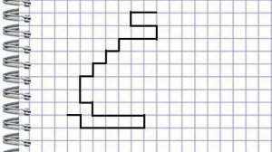 Кораблик. Графический диктант по клеточкам.