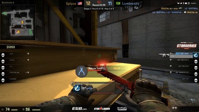 Как правильно разминировать бомбу за 0,008 секунд до взрыва l CS GO смотреть онлайн