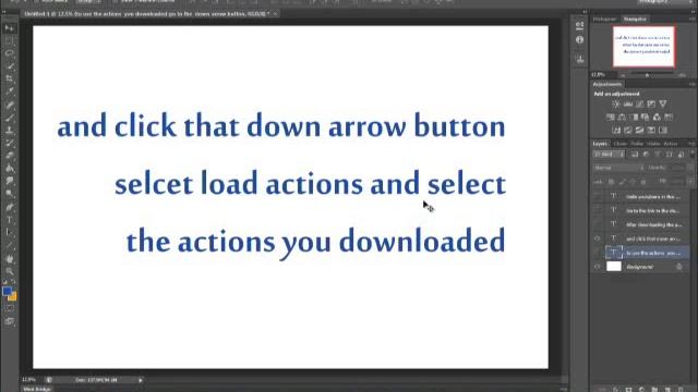 Photoshop Tutorial Cs6-Downloading Actions Cs4-cs6