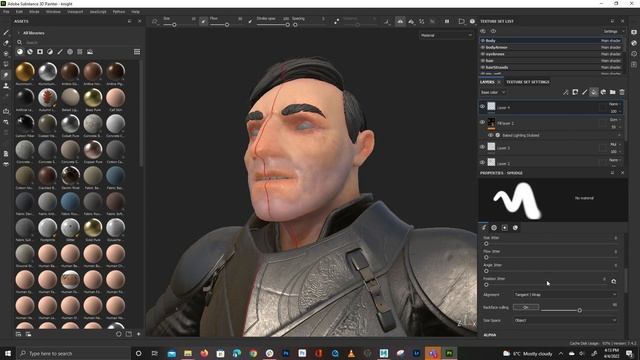 SSS settings in Substance Painter смотреть онлайн