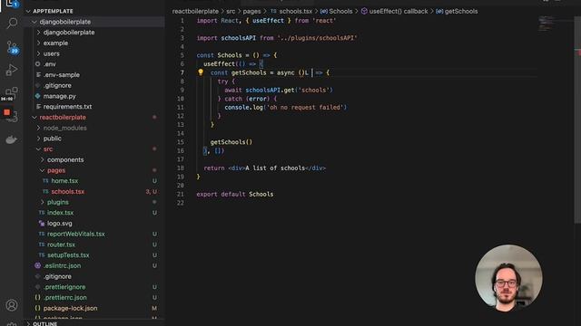 Building a React & Django app | Part 6 | Typescript and ESLint setup for React смотреть онлайн