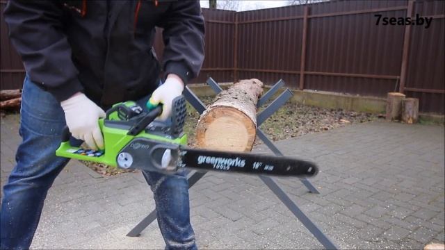 Greenworks цепная пила GD40CS (40V) и GC82CS (82V) - сравниваем смотреть онлайн